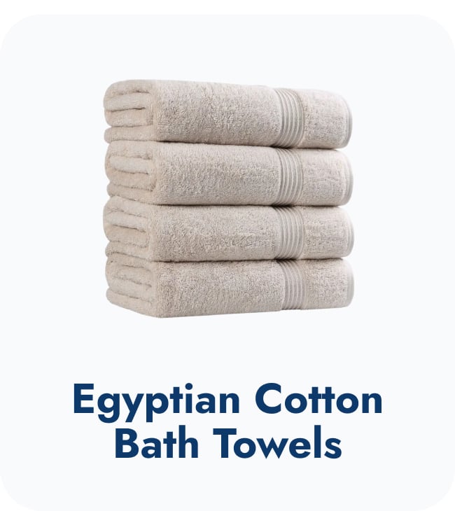 Superior Heritage Egyptian Cotton Absorbent Bath Towel Set of 4