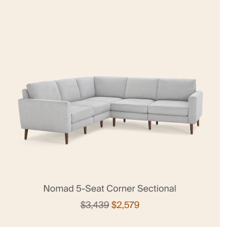 Nomad 5-Seat Corner Sectional