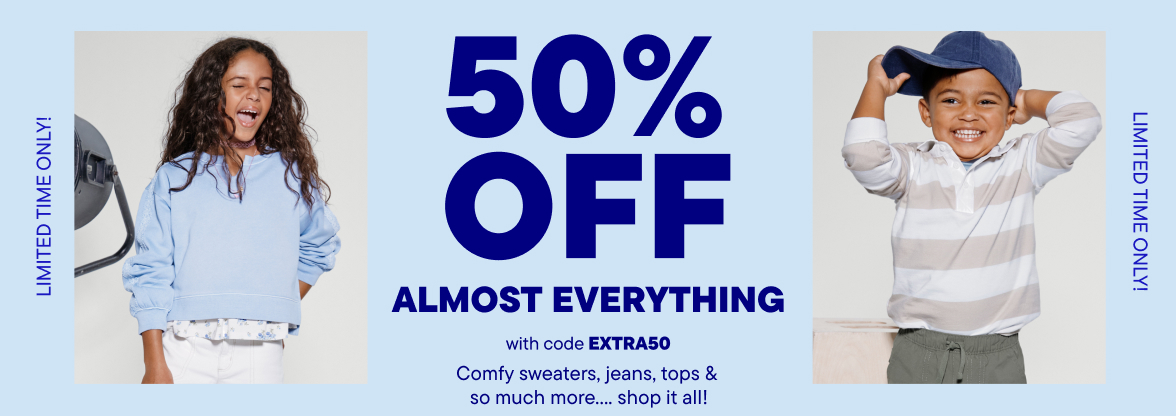 50% Off Almost Everything with code EXTRA50
