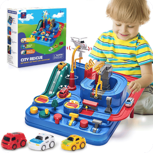 hahaland City Rescue race track toy