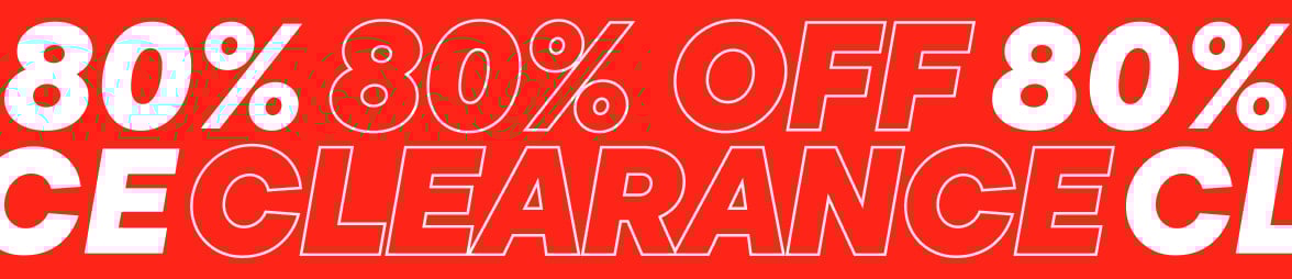 80% off Clearance