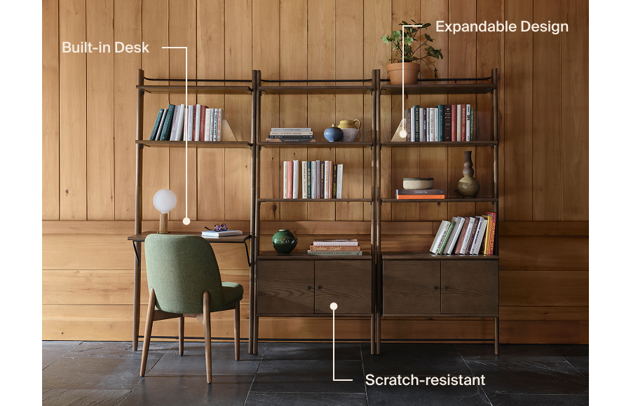 Title Triple Storage Bookshelf