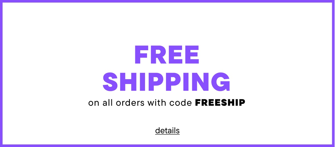 FREE SHIPPING with code FREESHIP