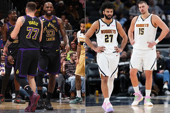 Luka Dončić, LeBron James, Jamal Murray, Nikola Jokić