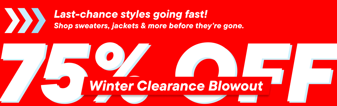 75% off All Clearance