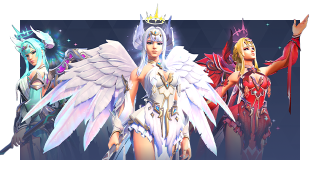 Art showcasing Mythic Celestial Guardian Mercy.