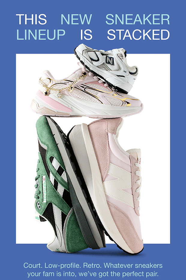 This new sneaker lineup is stacked