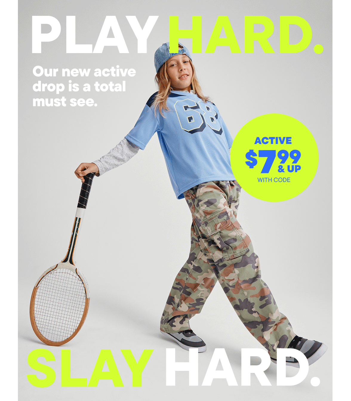 $7.99 & Up Active with code 