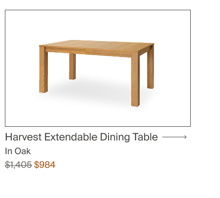 Harvest Extendable Dining Table 