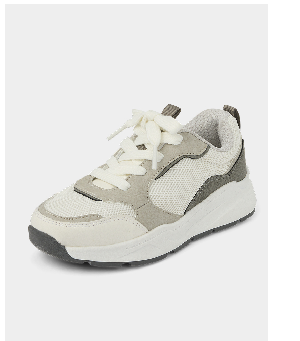 Kids Colorblock Running Sneakers - gray