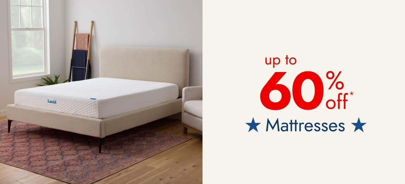 Save Up to 60% Off Mattresses
