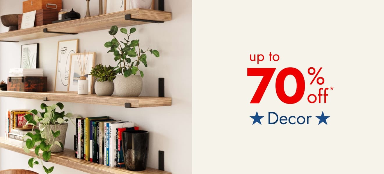 Save Up to 70% Off Decor