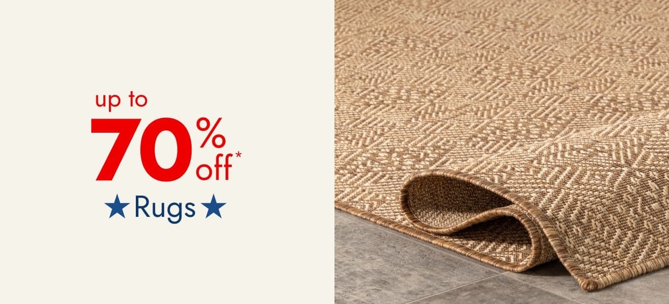 Save Up to 70% Off Rugs