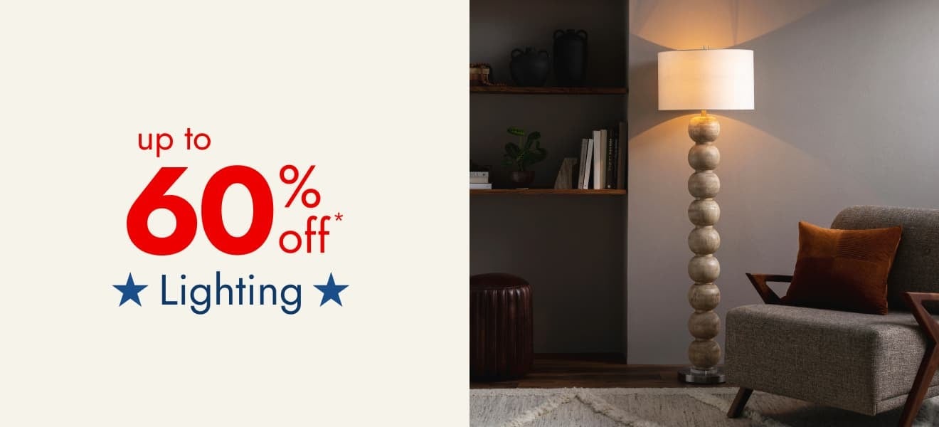 Save Up to 60% Off Lighting
