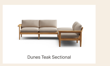 Dunes Teak 5-Piece Sectional
