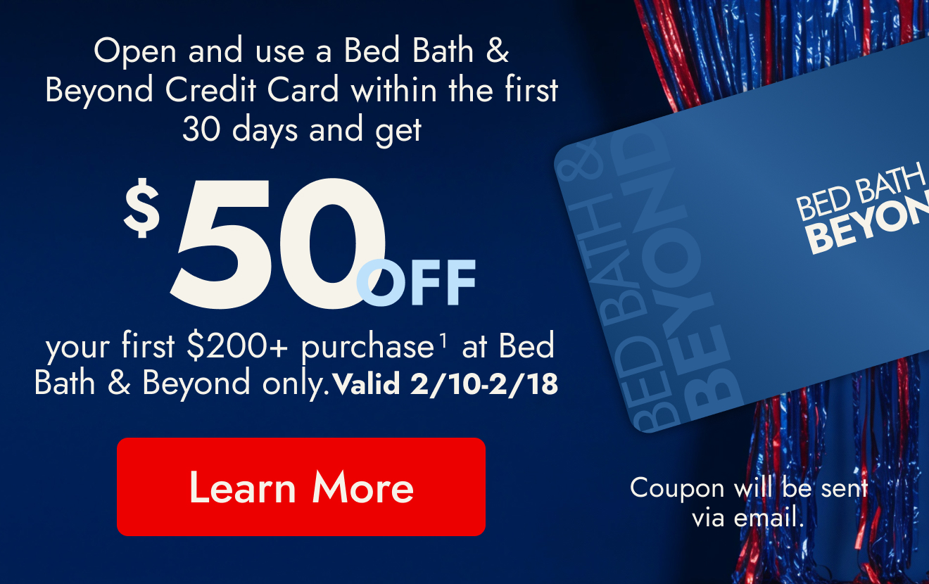 Open a Bed Bath and Beyond Credit Card and Save