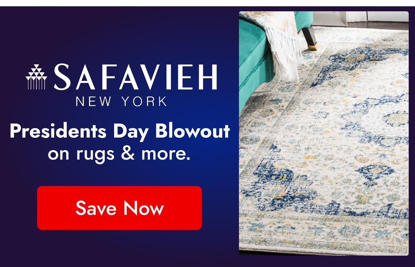 Safavieh: President’s Day Blowout on Rugs + More!