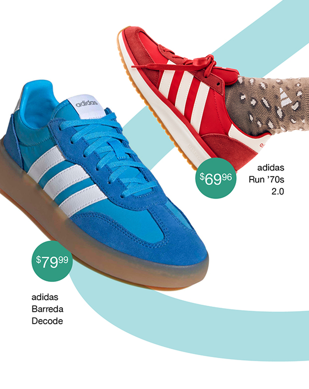 adidas Run '70s 2.0 $69.96 | adidas Barreda Decode $79.99