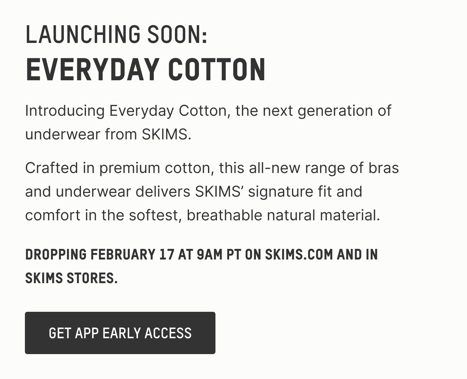 GET APP EARLY ACCESS