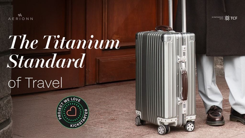 AERIONN Forma: Titanium Carry-On for Timeless Travelers