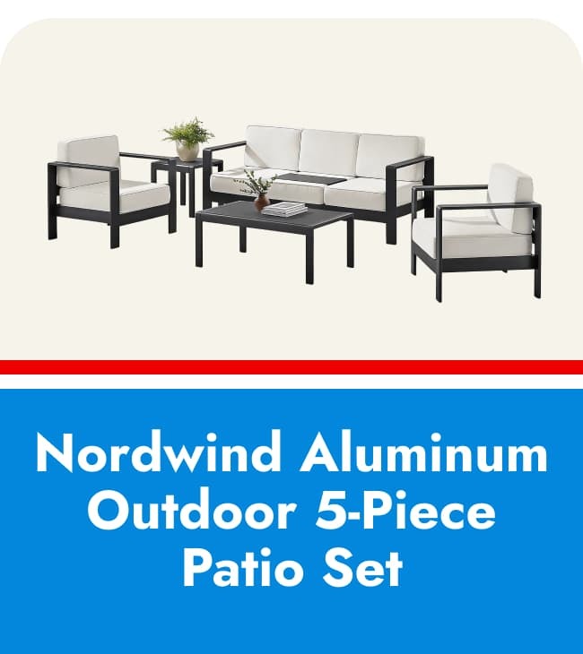 Shop Nordwind Aluminum Outdoor 5-Piece Patio Set