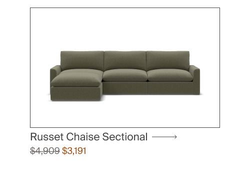 Russet 4-Piece Reversible Chaise Sectional