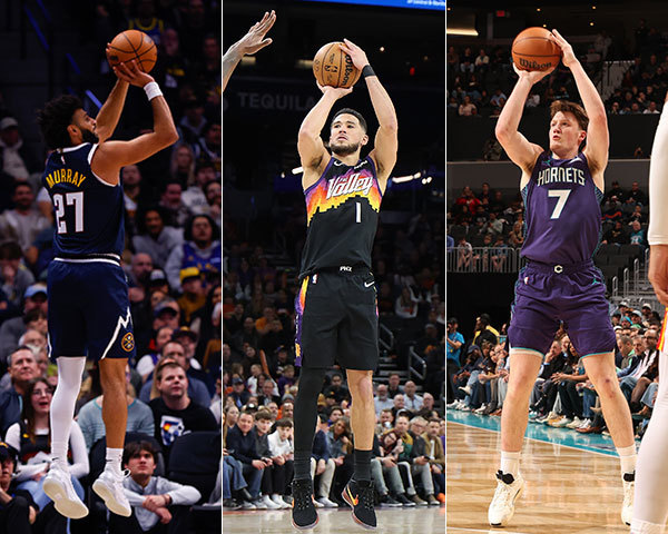 Jamal Murray, Devin Booker, Kon Knueppel