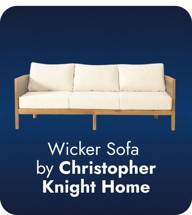 Save on Wicker Sofa by Christopher Knight Home