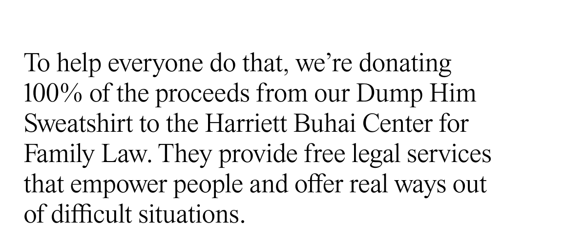 We're donating 100% of the proceeds