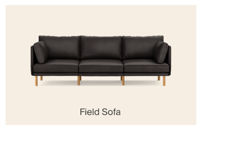 Field Leather 3-Piece Sofa