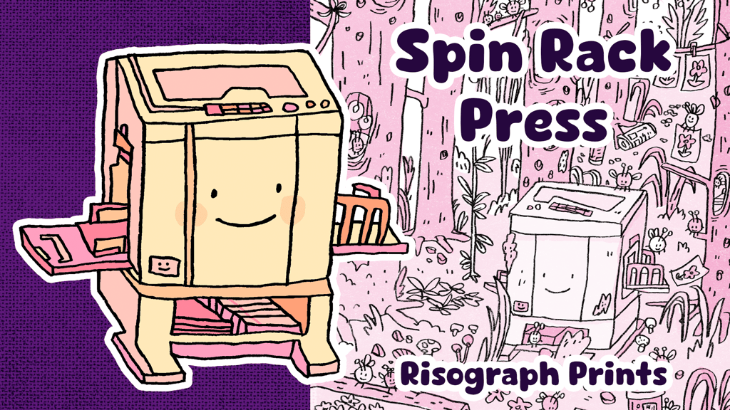 Spin Rack Press: A Risograph Micro-Studio