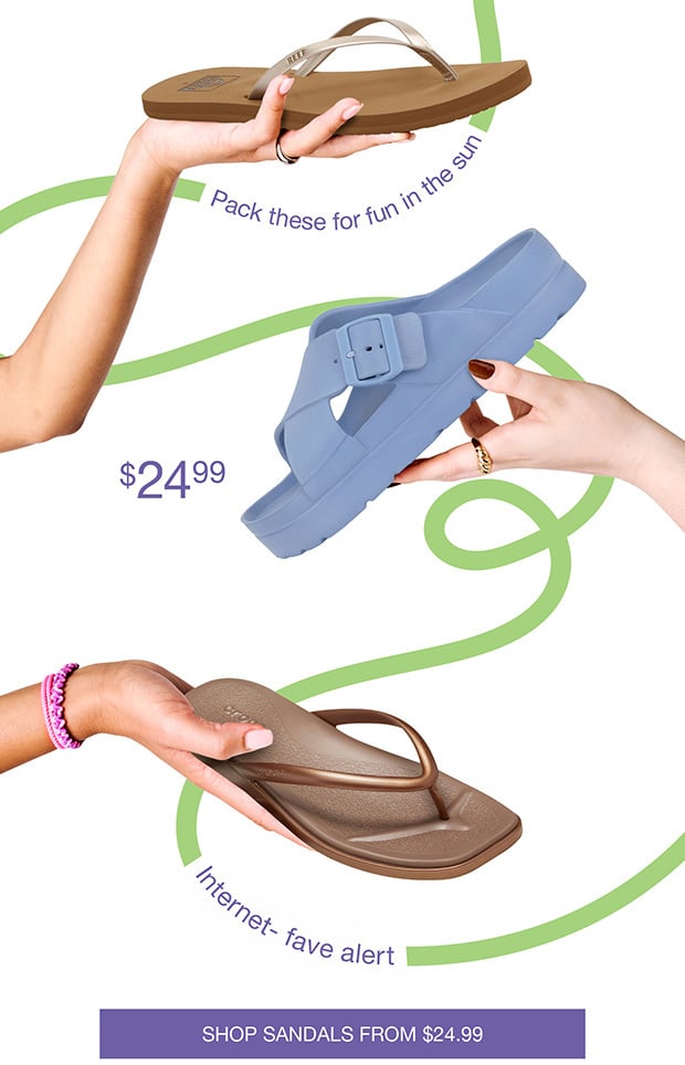 Shop Sandals From $24.99