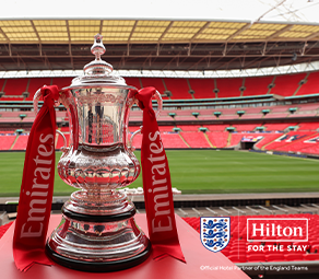 Hilton. For the stay. Official Hotel Partner of the England Teams