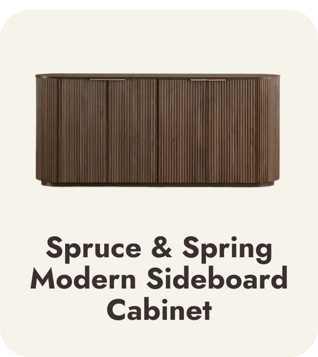 Spruce and Spring Modern Sideboard Cabinet