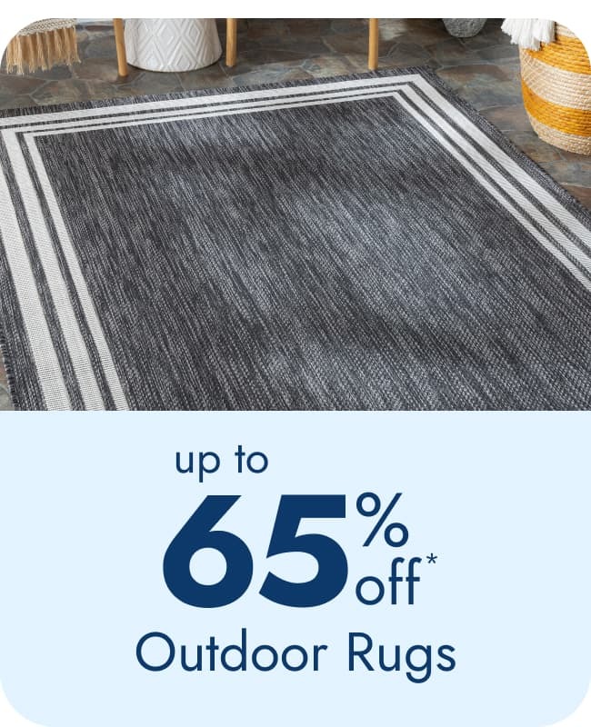 Outdoor Rugs—Up to 65% Off