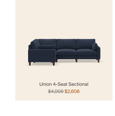 Union 4-Seat Sectional