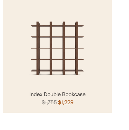 Index Double Bookcase