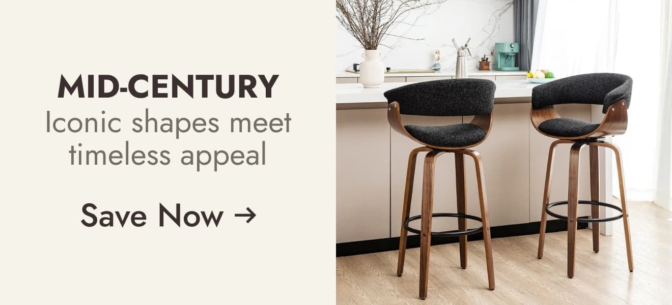 Shop Mid-Century Barstools - Iconic shapes. Timeless appeal.