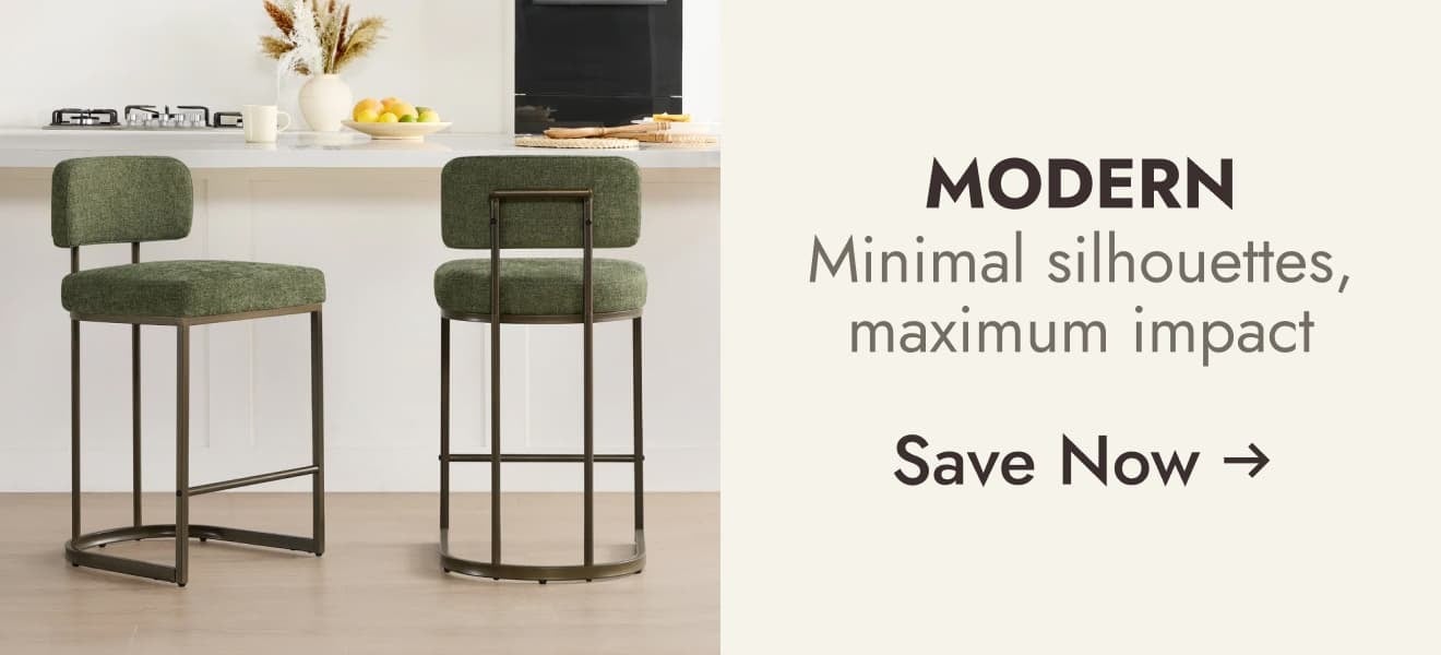 Shop Modern Barstools - Clean lines. Minimal silhouettes. Maximum impact.