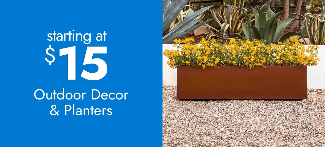 Planters & Outdoor Decor—Starting at $15 