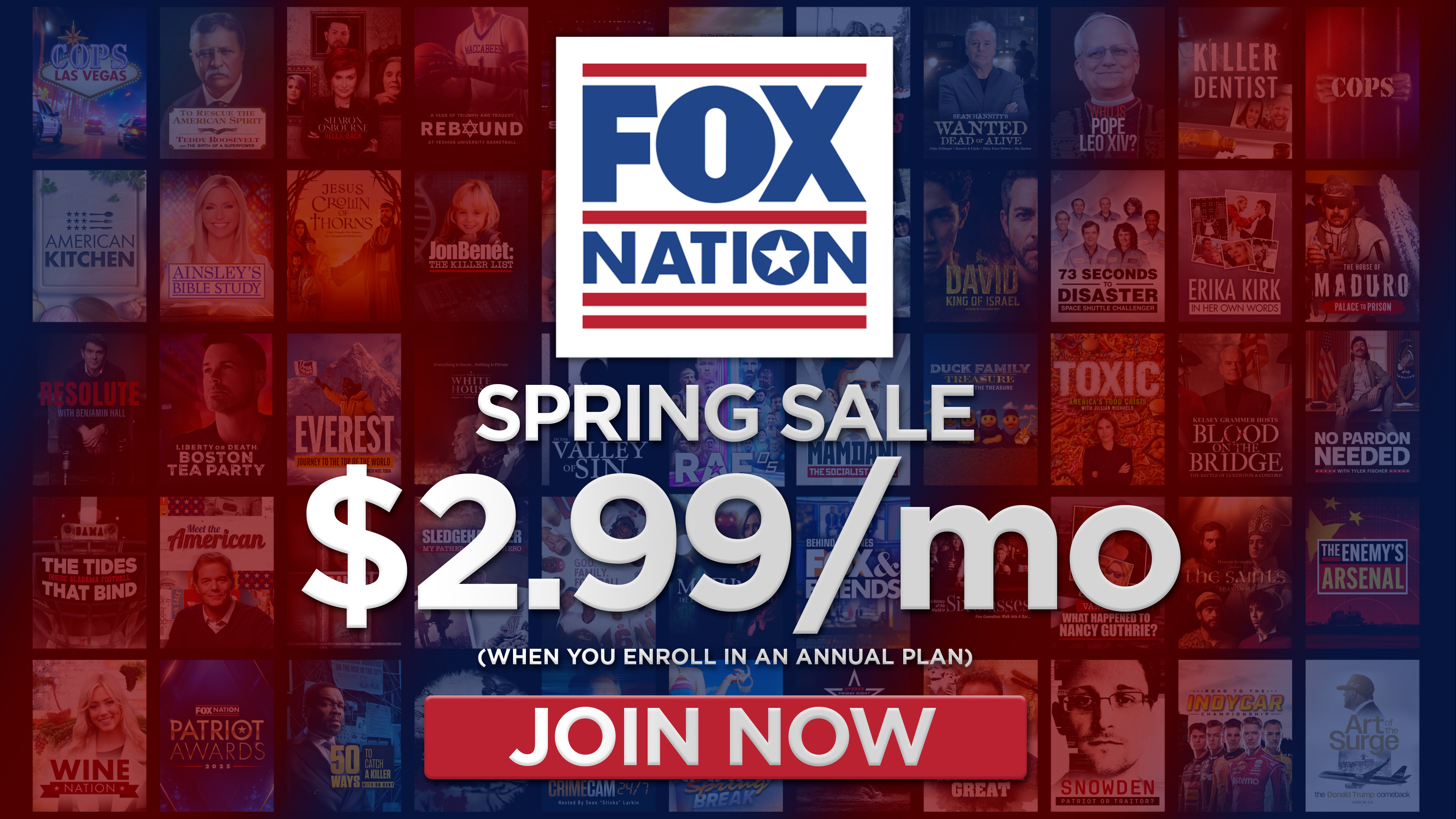 Spring Sale: Join for $2.99/Month