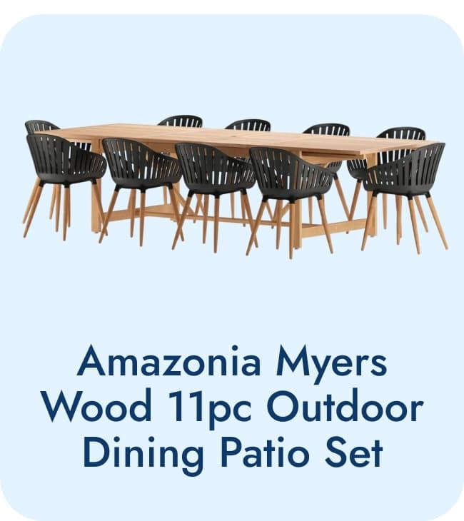 Teak Finish Dining Table Set