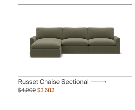 Russet 4-Piece Reversible Chaise Sectional