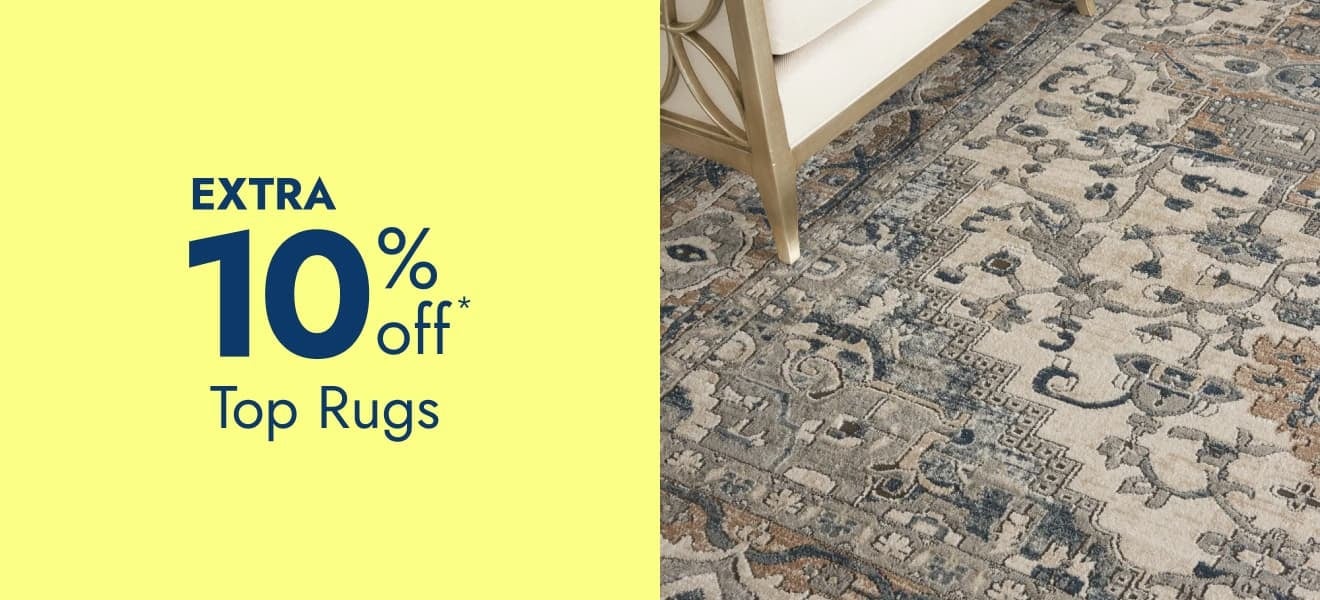 Extra 10% off top rugs