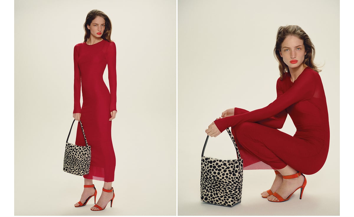 Rene Mesh Knit Dress