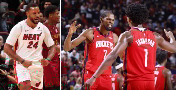 Норман Пауэлл, Кевин Дюрант, Амен Томпсон