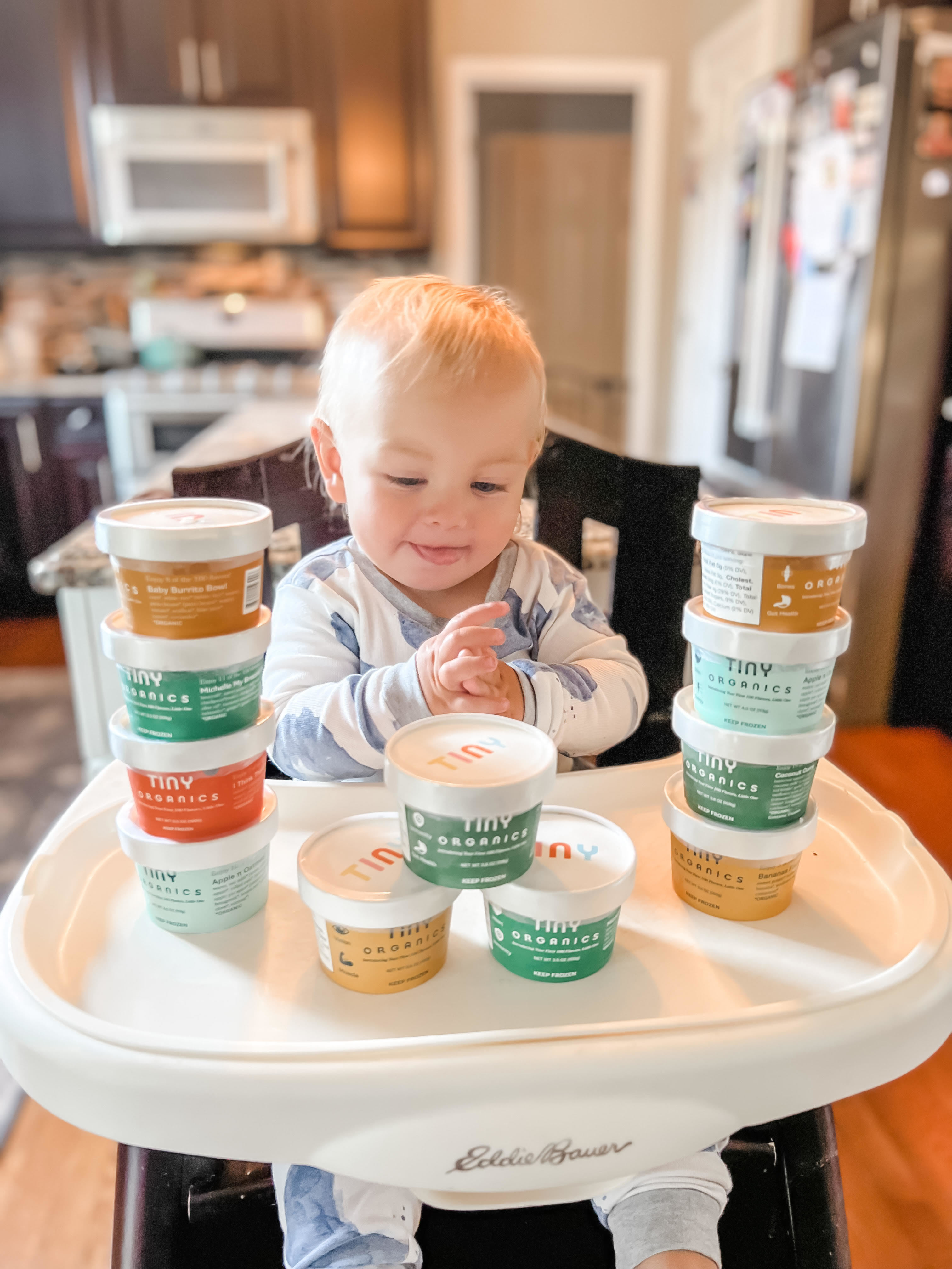 Tiny Organics family mealtime moment