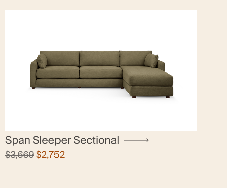 Span Sleeper Storage Sectional