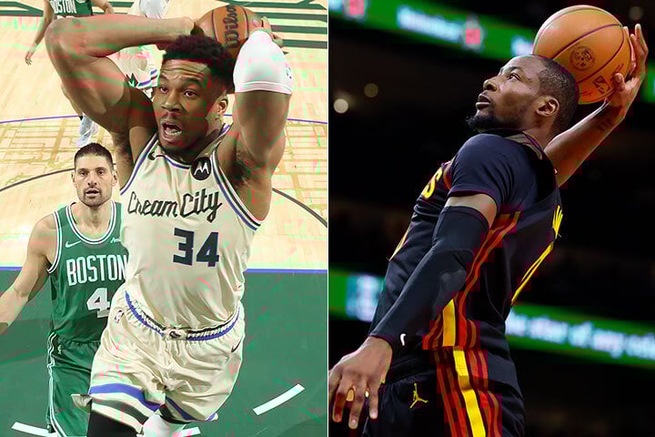 Giannis Antetokounmpo, Jaylen Brown
