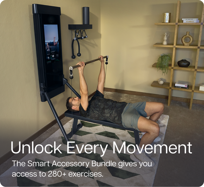 Unlock every movement. The Smart Accessory Bundle gives you access to 280+ exercises.